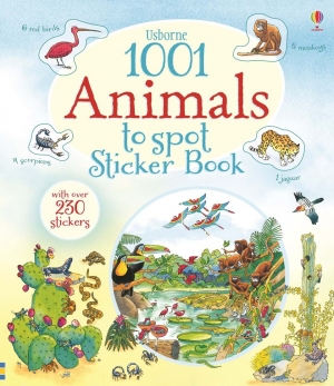 1001 animals to spot sticker book