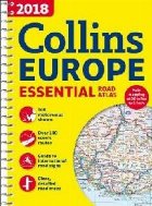 2018 Collins Essential Road Atlas Europe