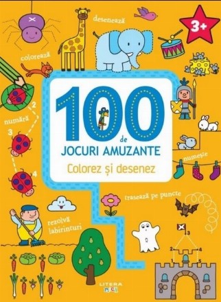 100 de jocuri amuzante - Colorez şi desenez