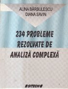 234 probleme rezolvate de analiza complexa