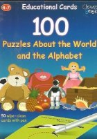 100 puzzles about the world and the alphabet - 50 wipe-clean cards with pen