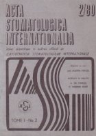ACTA Stomatologica Internationalia 2/1980