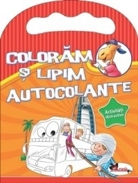 Activitati distractive. Coloram si lipim cu autocolante