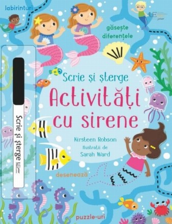 Activităţi cu sirene - Scrie şi şterge