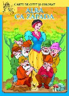 Alba-ca-Zapada. Carte de citit si colorat