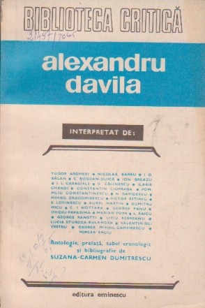 Alexandru Davila, Interpretat de ...