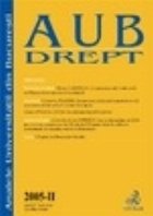 Analele Universitatii din Bucuresti Partea