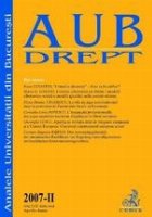 Analele Universitii din Bucuresti 2007