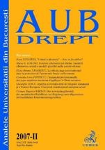 Analele Universitii din Bucuresti, 2007 - II (aprilie-iunie)