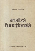 Analiza functionala (Romulus Cristescu Editie