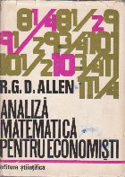 Analiza matematica pentru economisti