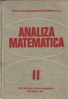 Analiza matematica Volumul lea Editia