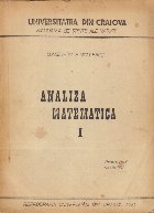 Analiza Matematica Volumul Pentru uzul