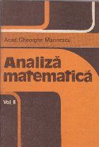 Analiza Matematica Volumul lea