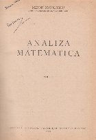 Analiza matematica, Volumul aal II-lea