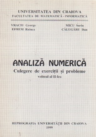 Analiza numerica. Culegere de exercitii si probleme, Volumul al II-lea