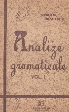 Analize gramaticale, Volumul I