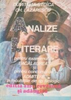 Analize literare pentru examenul bacalaureat