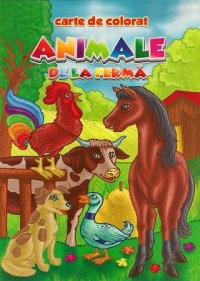 Animale de la ferma - carte de colorat (romana-engleza) (format B5)