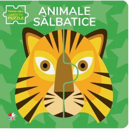 Animale salbatice. Prima mea carte cu puzzle