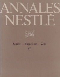 Annales Nestle - Cuivre, Magnesium, Zinc