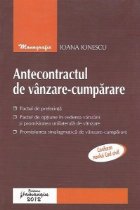 Antecontractul vanzare cumparare