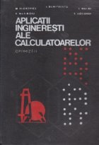 Aplicatii ingineresti ale calculatoarelor Optimizari