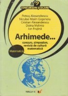 Arhimede concurs simpozion revista cultura