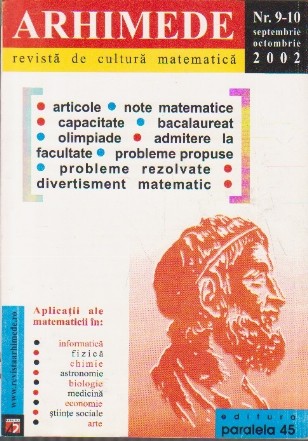 Arhimede - Revista de cultura matematica, Nr. 9-10/2002