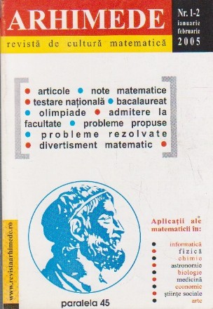 Arhimede - Revista de cultura matematica, Nr. 1-2/2005