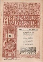 Arhivele Olteniei, Nr. 53, Ianuarie-Februarie 1931