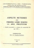 Aspecte metodice ale predarii limbii