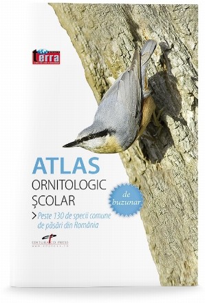 Atlas ornitologic scolar de buzunar. Peste 130 de specii comune de pasari din Romania