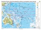 coperta Australia si Oceania. Harta fizico-geografica, politica si a principalelor resurse naturale (140 x 100 cm)