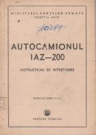 Autocamionul IAZ 200 Instructiuni intretinere