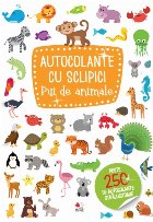 Autocolante cu sclipici. Pui de animale