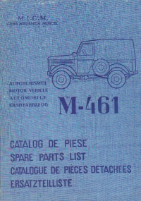 Autoturismul M-461 - Catalog de piese, Editia a II-a (romana-engleza-franceza-germana)