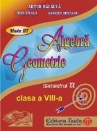 Auxiliar Algebra Geometrie pentru clasa