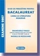Bacalaureat la Limba si literatura romana 2007. Enunturi si Modele de rezolvari (Variantele de subiecte publicate de Ministerul Educatiei si Cercetarii la data de 19.02.2007)