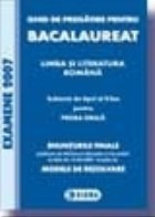 Bacalaureat Limba literatura Romana 2007