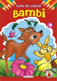 Bambi - carte de colorat (colectia Povestile bunicii, nr. 9)