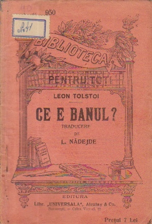 Ce e banul? (Traducere de L. Nadejde)
