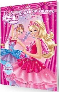 Barbie in Pantofii Roz de Balerina - Carte de colorat (contine abtibilduri)