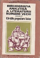 Bibliografia analitica literaturii Romane vechi