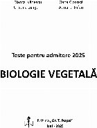 Biologie vegetală teste pentru admitere