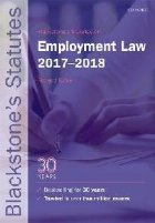 Blackstone\'s Statutes on Employment Law 2017-2018