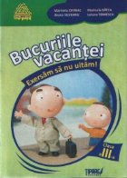 Bucuriile vacantei. Exersam sa nu uitam - Clasa a III-a