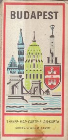 Budapest - Terkep. Map. Carte. Plan. Kapta