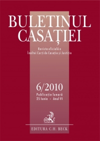 Buletinul Casatiei, Nr. 6/2010