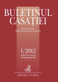 Buletinul Casatiei, nr. 1/2012